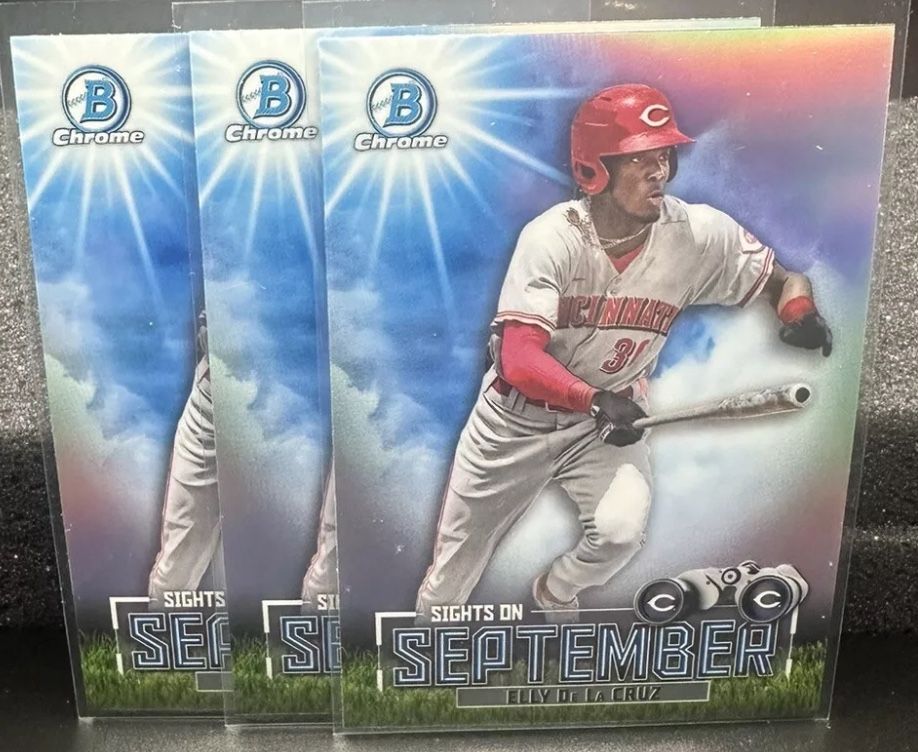 3 CARD LOT ELLY DE LA CRUZ CHROME REFRACTORS
