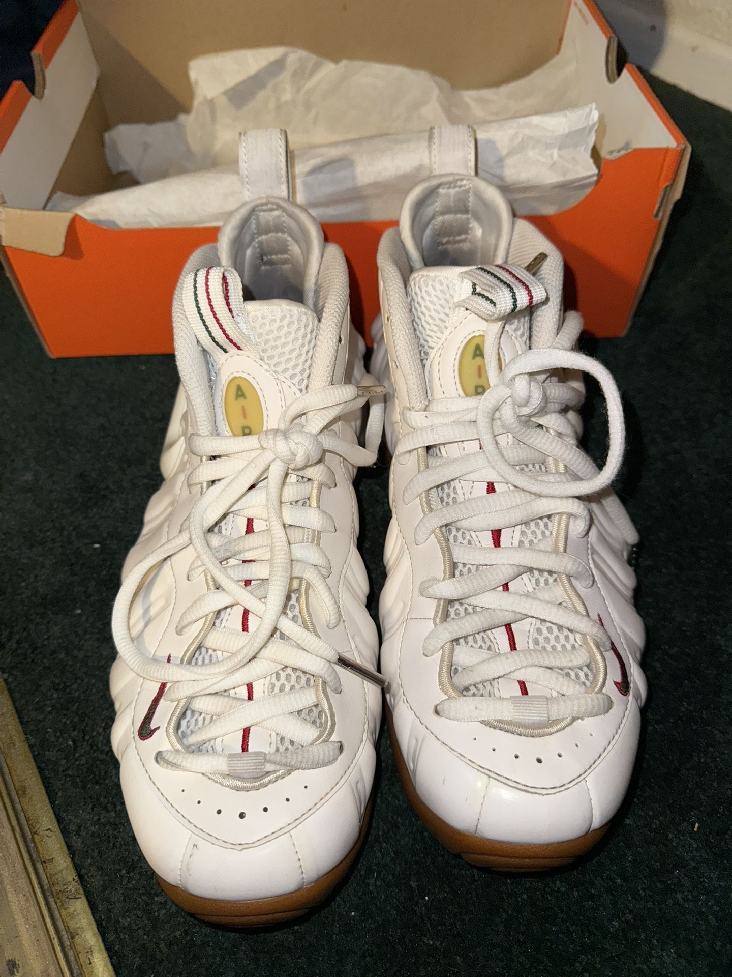 Nike Air Foamposite White Gucci Pro Size 9