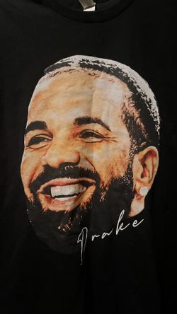 Drake Big Face Tee Black Size Large