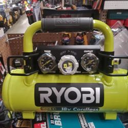 RYOBI
ONE+ 1 Gal. 120 PSI Portable 18V Horizontal Air Compressor ( 0.5 CFM at 90 PSI