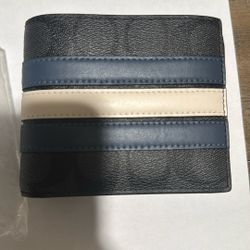 Coach - 3 In 1 Wallet In Signature Canvas With Varsity Stripe