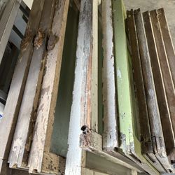 Salvaged Windows- Old Farm House Wood Frames 