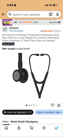 3M Littmann cardiology IV stethescope