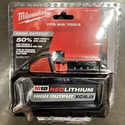 Milwaukee M18 Red Lithium High Output XC6.0