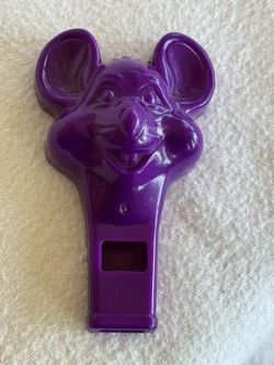 Chuck E. Cheese Purple Plastic Prize Whistle