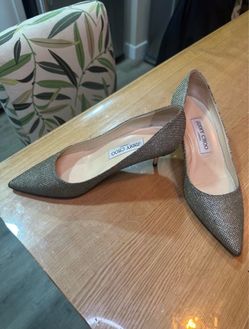 Jimmy Choo Glitter Heels, Size 6