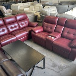 Sofa And Love Seat Manual Reclining 