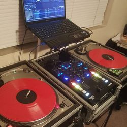 Technics 1200 Turntables + Mixars Duo