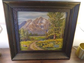 Framed Oil/Acrylic - B. Guthrie '97 -Landscape Painting