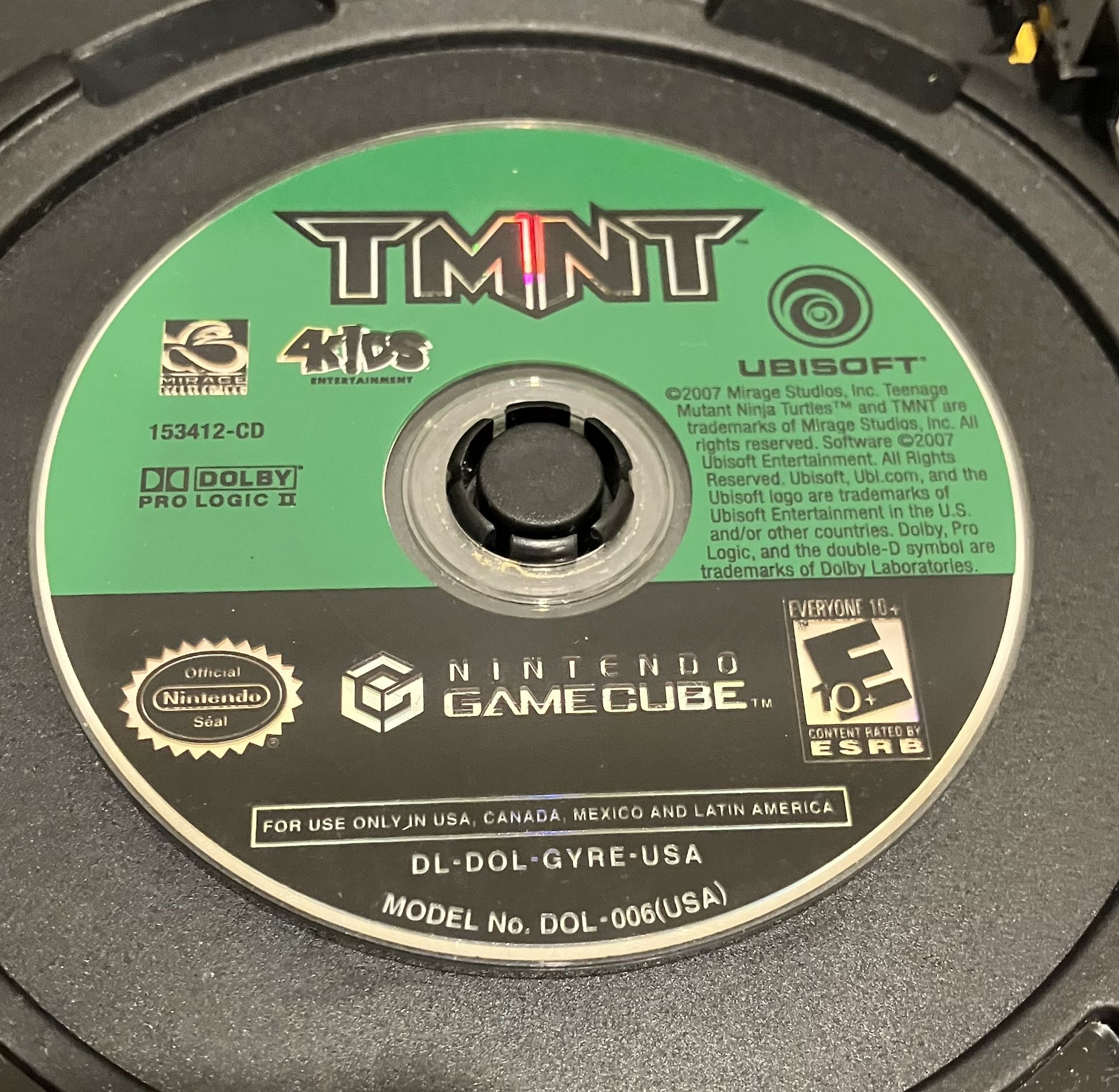 TMNT (Nintendo GameCube, 2007) Video teenage mutant ninja turtles Game DISC ONLY