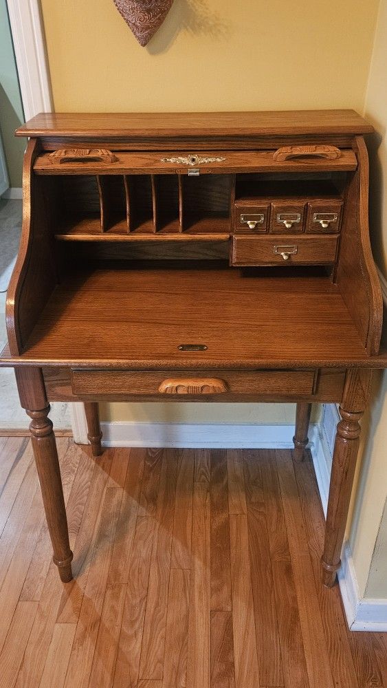 Roll Top Desk, Vintage Smaller Scale