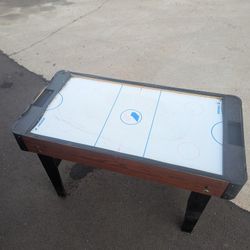 Mini Air Hockey Table w/ Foosball Attachment