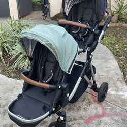 Mockingbird Double Stroller + Car Seat Adapter