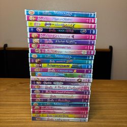 Mattel Barbie Princess DVD LOT Of 24 Vintage