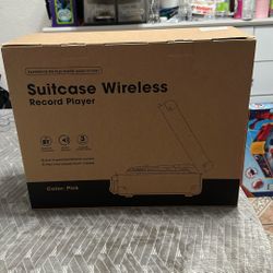 Bluetooth Record Player (Pink)