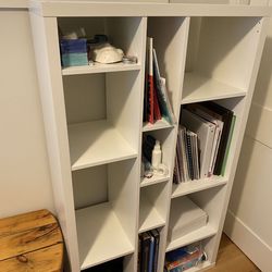 IKEA White Multilevel Bookshelf