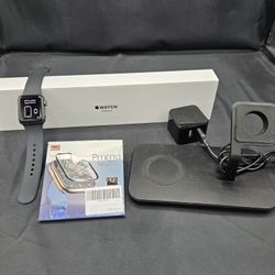USED Apple Watch Series 3 With Screen Protector & Phone/ Watch Charger