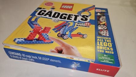 LEGO Gadgets Klutz Book Kit 58 Pieces Build 11 Machines STEM 8+