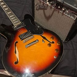 Best Choice Products Semi Hollow Sunburst Electric Guitar