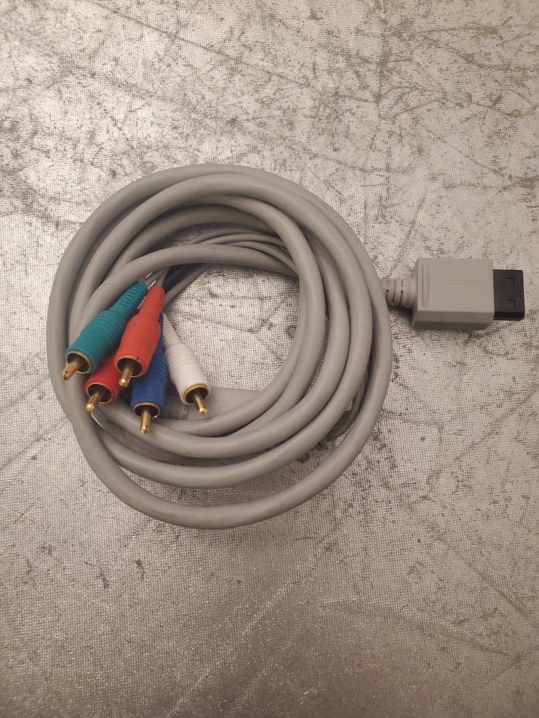 Nintendo Wii RVL-011 HD Component Video Cable OEM Official.