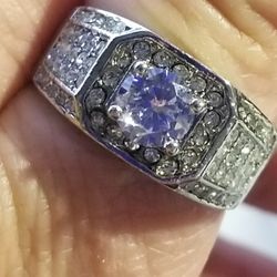 Gorgeous Round cut Men's wedding Engagement Promises Ring Size 12