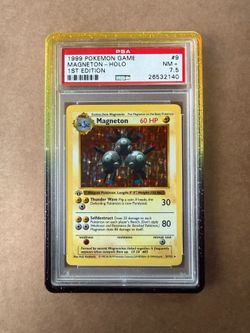 Magneton #9 1999 Pokemon Base Set Holo 1st Edition PSA 7.5