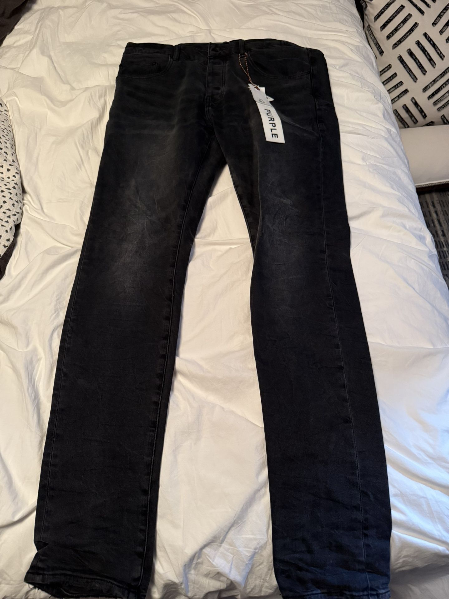 Black Purple Jeans 