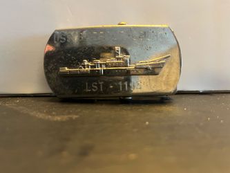 Vintage USS Barbour County LST-1195 Belt Buckle