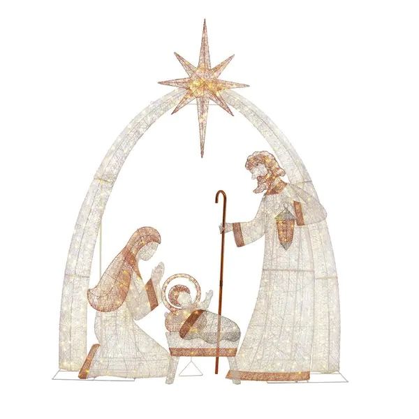 Home Accents Holiday Giant Christmas Light Display, Nativity