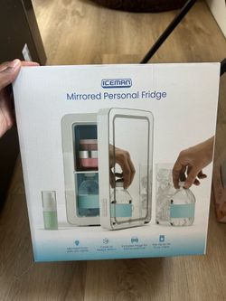 mirrored personal beauty fridge