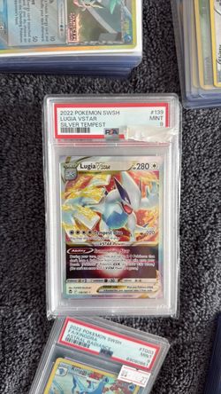 2022 POKEMON SWORD & SHIELD SILVER TEMPEST #139 LUGIA VSTAR SILVER TEMPEST PSA 9