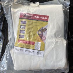 White 16x20 Heavy Duty Tarp