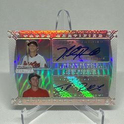 2009 Bowman Sterling - Dual Autos Josh Reddick, Nolan Reimold #DA-NRJR Refractor /199