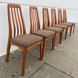 Mid-Century Benny Linden Teak Dining Chairs
