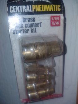 Central pnuematic 4pc brass quick connect