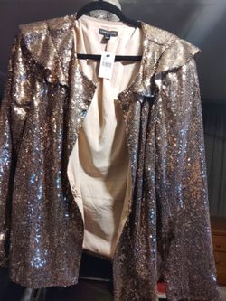 Sequence gold jacket women's
