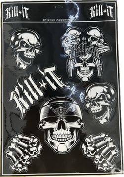 Kill It Assortment Sheet in Blk/Wht