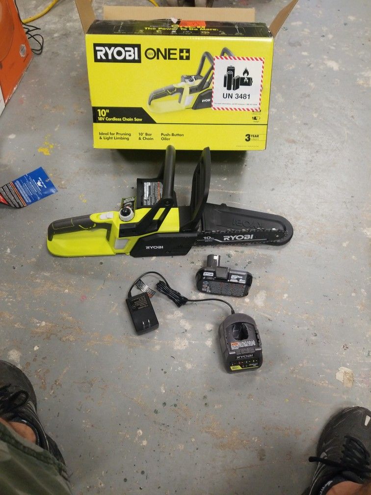 Ryobi 18v Chainsaw 10in 