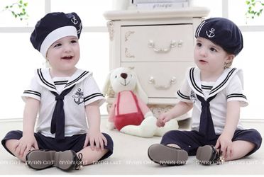 Baby boy girl costume sailor