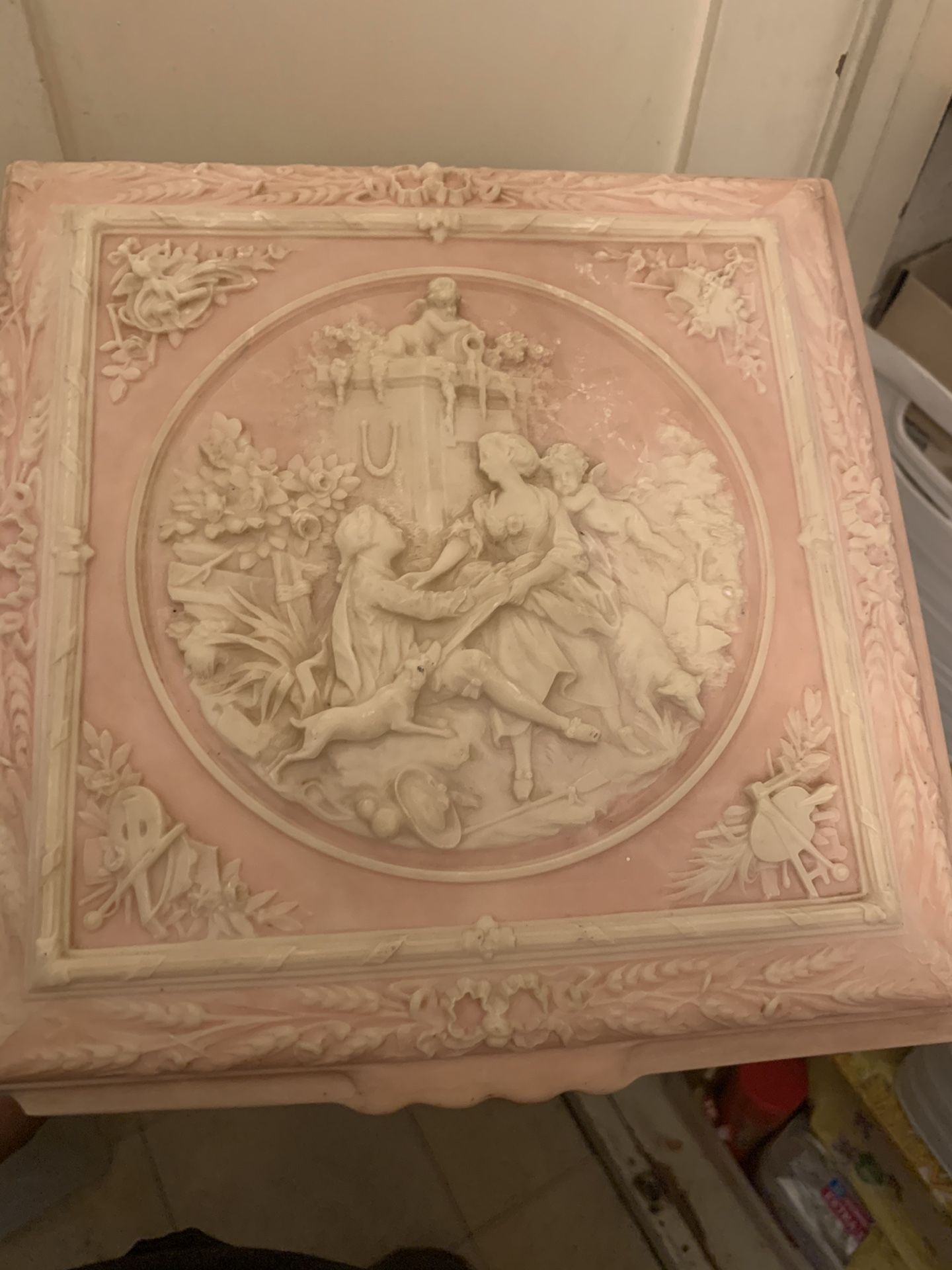 Antique Jewelry Box (Incolay Stone)