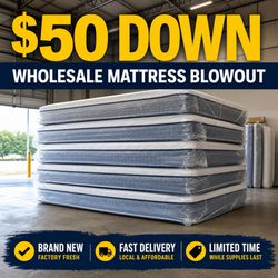 Orlando Showroom🌟 Ideal New Mattresses – All Sizes Must Go! California King, King, Queen, Full, Twin XL, Twin – Starting at Just $85!