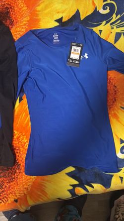 Blue under armour compression shirt