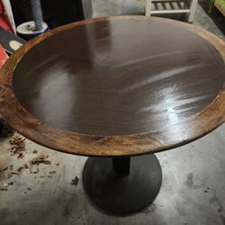Brown/Black Accent Table