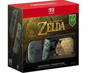 Nintendo Switch 2 Legend of Zelda 40th Anniversary Edition