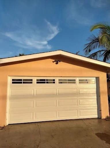 Sectional roll-up Two car garage door
