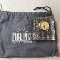 vintage Waterford Crystal Square Quartz Clock