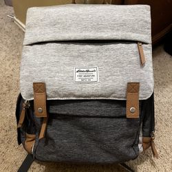 Eddie Bauer Cascade Back Pack Diaper Bag - Black/Gray