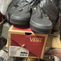 6.5 Men / 8 Women All Black Slip On Vans $35