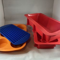 Silicone Baking & Ice Mold Set – Wilton + Nice Ice Cube – Flexible, Nonstick