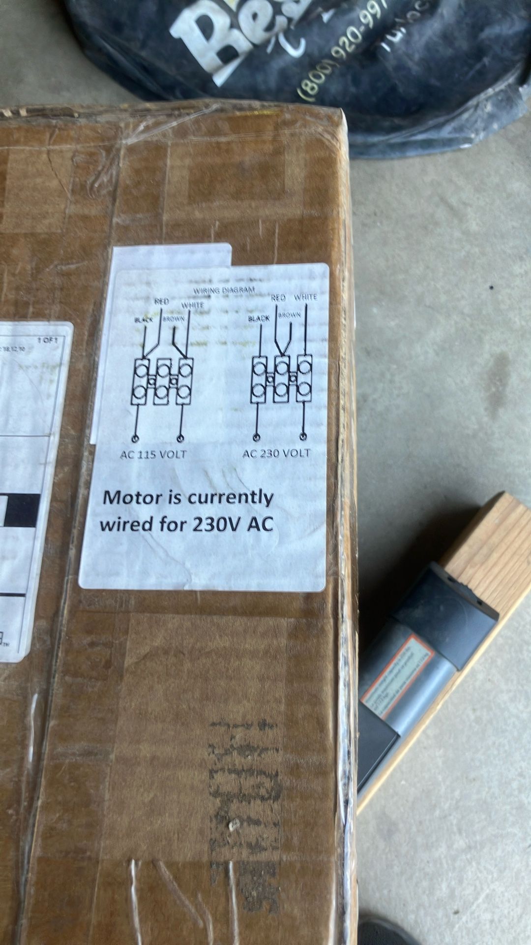 Brand new two horse, single phase pool motor